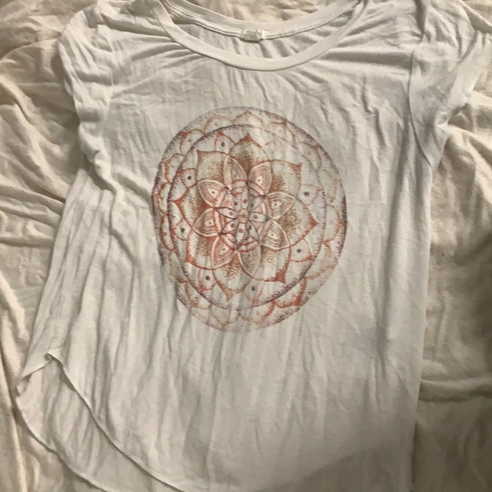 Orange & purple mandala shirt